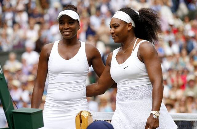 Tennis, Serena und Venus Williams treten im Wimbledon-Doppel an, Archivbilder