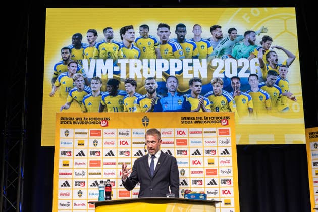 Fußball, FIFA WM, Nationalteam Schweden, Verkündung des offiziellen WM-Kaders in Stockholm
