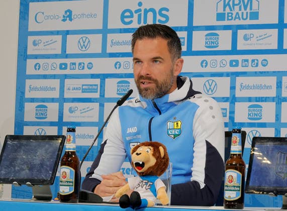 Fußball, RL Nordost, Chemnitzer FC, Pressekonferenz