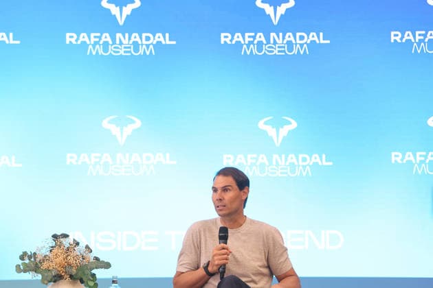 Tennis, Rafael Nadal während Pressetermin zur Erweiterung des Nadal Museums in Barcelona