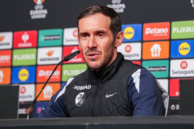 Fußball, 1. BL, SC Freiburg, Pressekonferenz