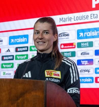 Fußball, 1. BL, 1. FC Union Berlin, Pressekonferenz mit Trainerin Marie-Louise Eta