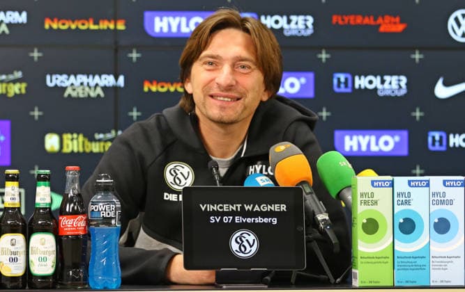 Fußball, 2. BL, SV 07 Elversberg, Pressekonferenz