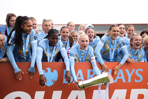 Fußball, Frauen, England, Manchester City feiert die Meisterschaft
