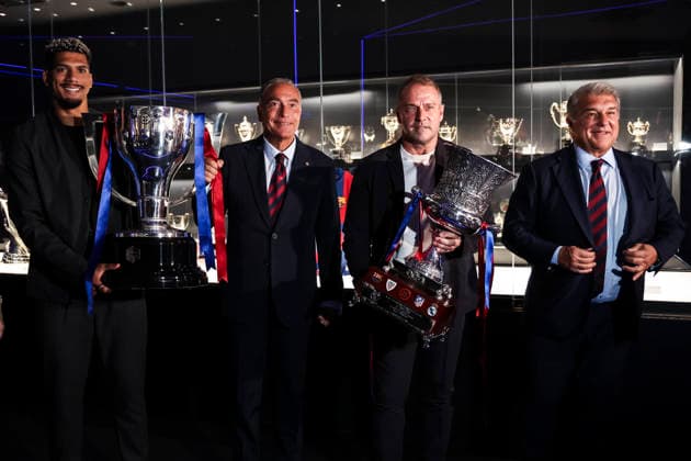 Fußball, Spanien, FC Barcelona, Präsentation der Trophäen im Club Museum