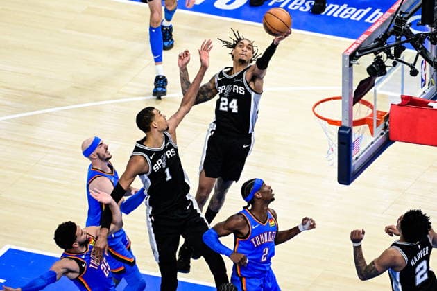 Basketball, NBA, Playoffs, Oklahoma City Thunder - San Antonio Spurs