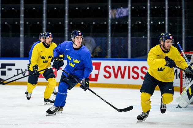Eishockey, WM, Nationalteam Schweden Training