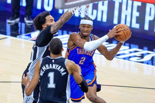 Basketball, NBA, Playoffs, San Antonio Spurs - Oklahoma City Thunder