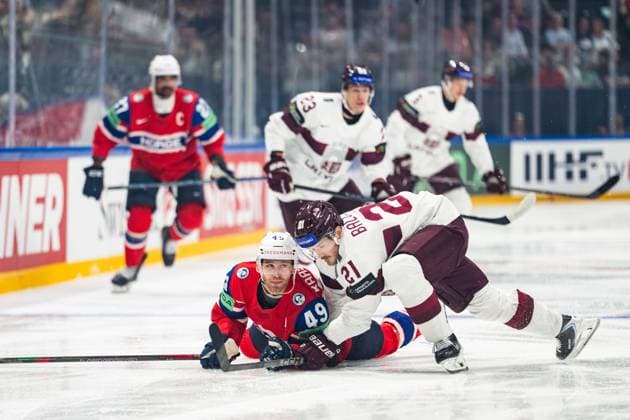 Eishockey, WM, Norwegen - Lettland