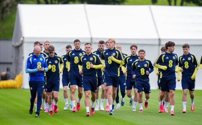 Fußball, Nationalteam Schottland, Training
