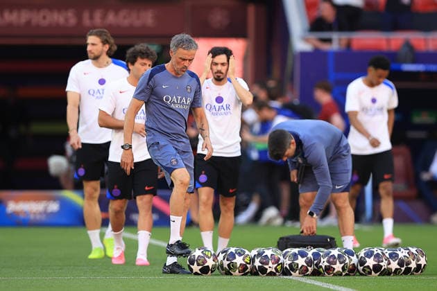 Fußball, CL, Finale in Budapest, Paris St. Germain, Training