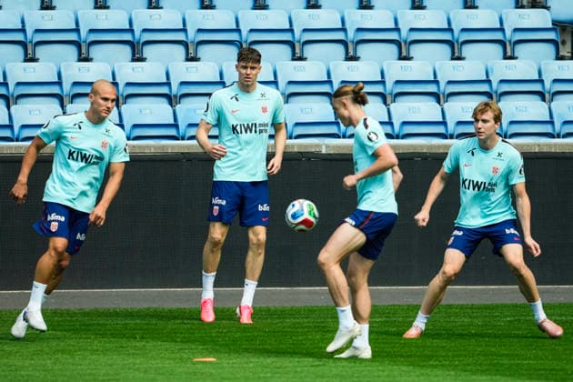 Fußball, Nationalteam Norwegen, Training