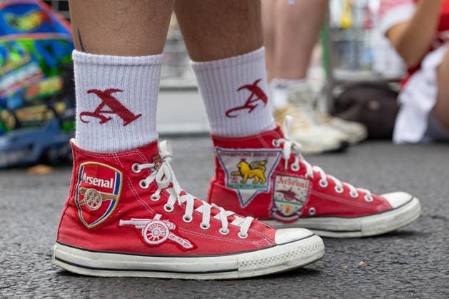 Fußball, England, FC Arsenal, Meisterfeier und Parade in London