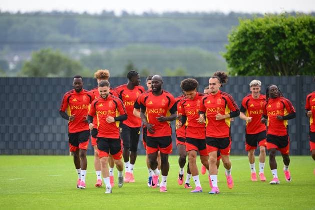 Fußball, Nationalteam Belgien, Training