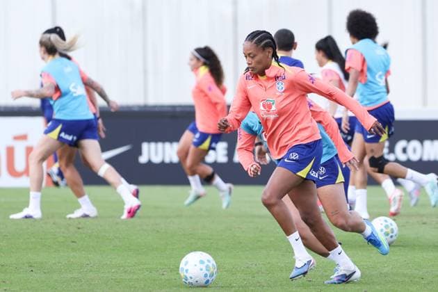Fußball, Frauen, Nationalteam Brasilien, Training