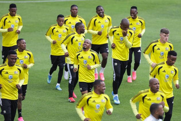 Fußball, FIFA WM 2026, Nationalteam Südafrika, Training