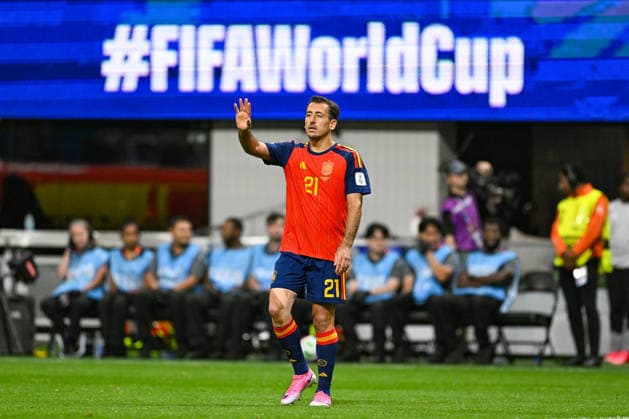 Fußball, FIFA WM 2026, Rekorde, Spaniens Mikel Oyarzabal die ersten 30 Minuten ohne Ballkontakt