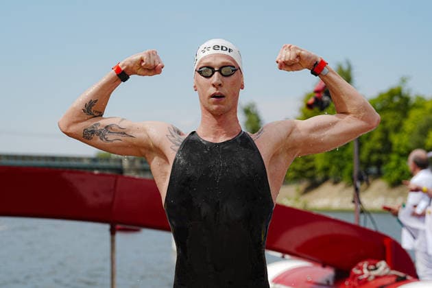 Schwimmen, EM in Paris, Freiwasser, 10km, Florian Wellbrock holt Gold