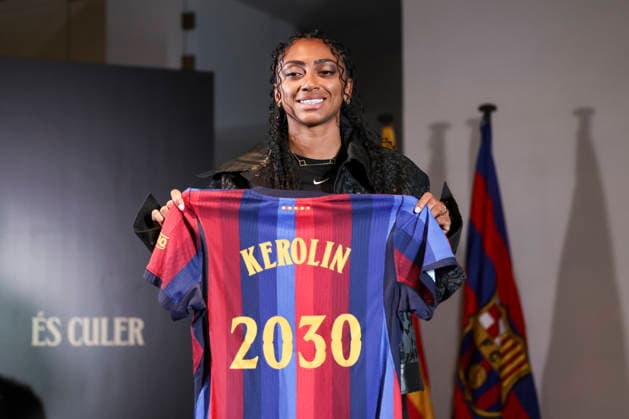 Fußball, Frauen, Spanien, FC Barcelona, Präsentation von Kerolin Nicoli
