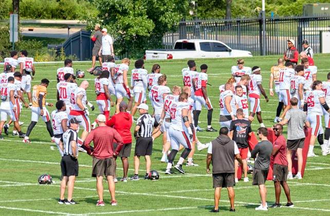 NFL, Trainingscamp der Tampa Bay Buccaneers und New York Jets