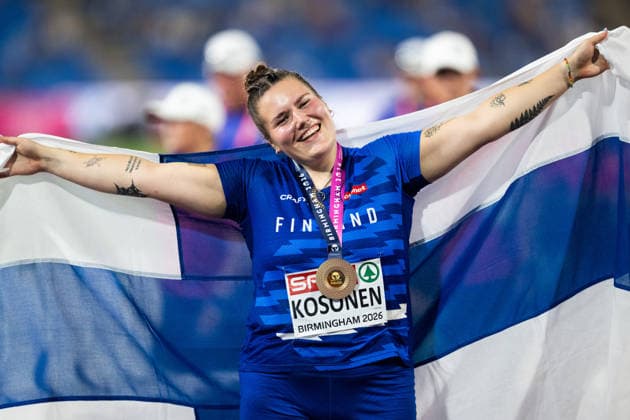 Leichtathletik, EM in Birmingham, Hammerwurf, Frauen, Europameisterin Silja Kosonen