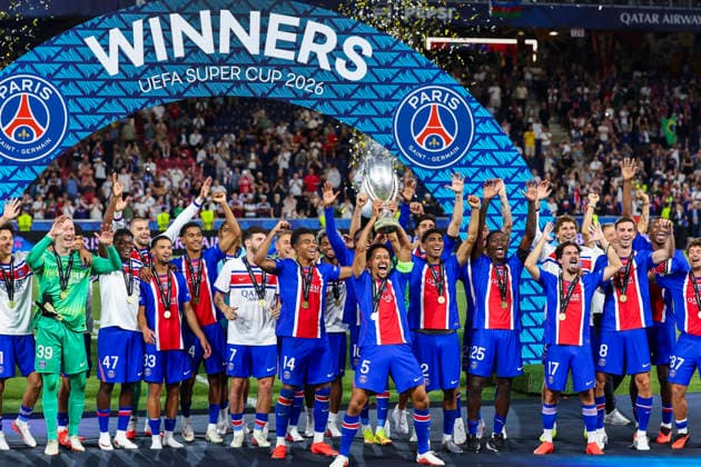 Fußball, UEFA Supercup in Salzburg, Sieger Paris St. Germain