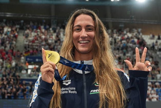 Schwimmen, EM in Paris, Frauen, 400m Freistil, Europameisterin Simona Quadarella