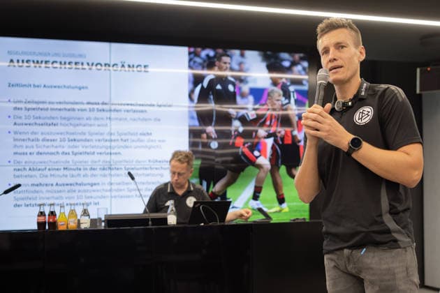 Fußball, Medienschulung der DFB Schiri GmbH in Frankfurt am Main