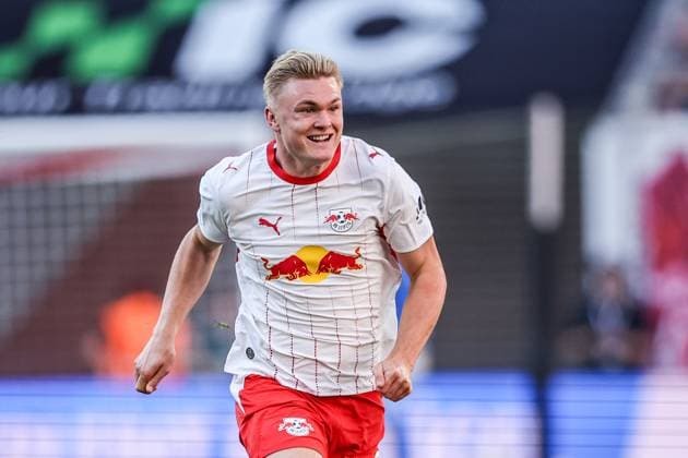 Fußball, RB Leipzig verleiht Stürmer Conrad Harder an Racing Straßburg, Archivbilder