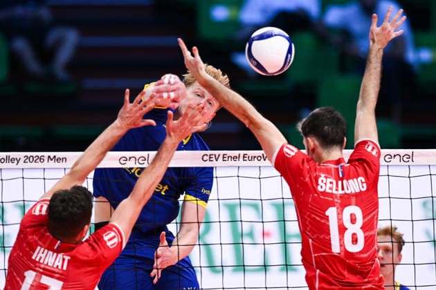 Volleyball, Männer, EM, Schweden - Slowakei
