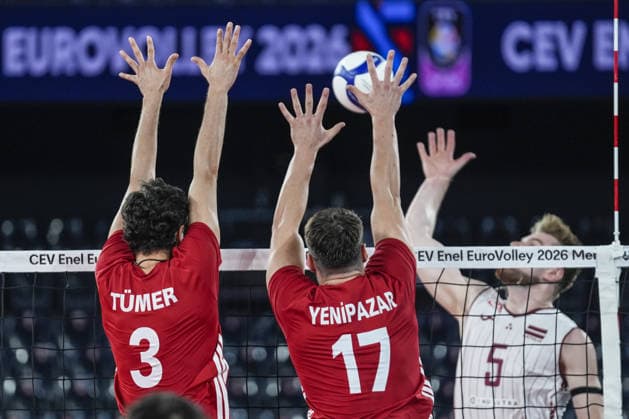 Volleyball, Männer, EM, Türkei - Lettland