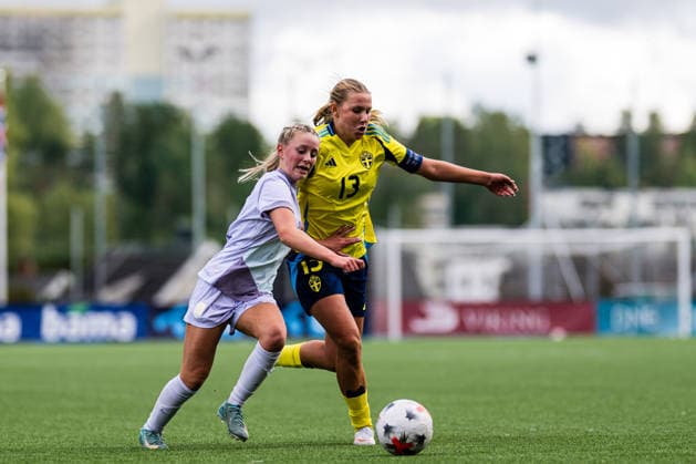 Fußball, Frauen, U15 Länderspiel, Norwegen - Schweden