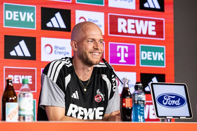 Fußball, 1. BL, 1. FC Köln, Pressekonferenz