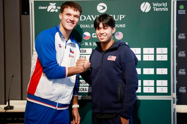 Tennis, Davis Cup, Tschechien - USA, Pressetermin