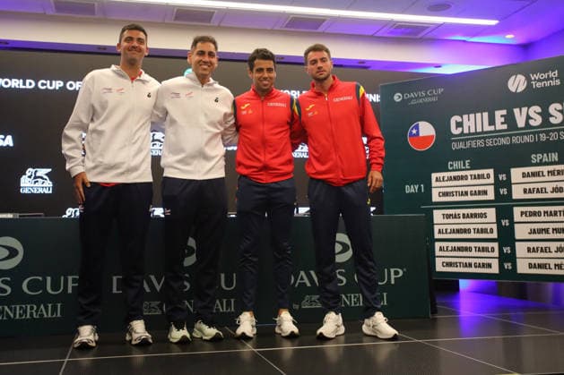 Tennis, Davis Cup, Chile - Spanien, Pressetermin