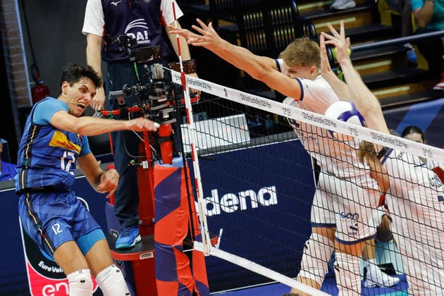 Volleyball, EM, Italien - Slowenien