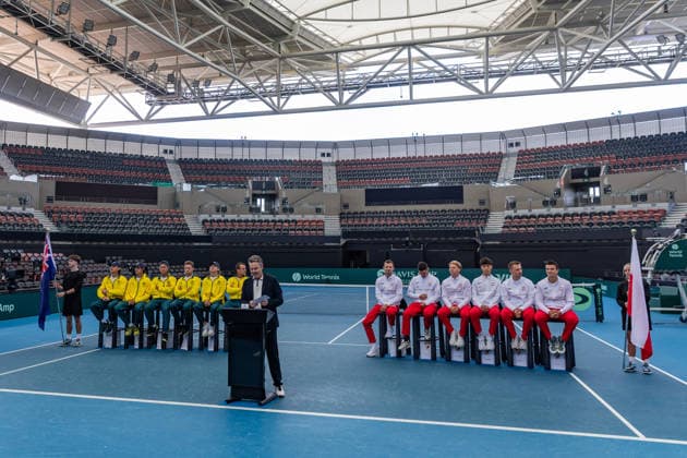 Tennis, Davis Cup, Australien - Polen, Auslosung der Partien