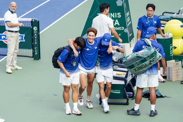 Tennis, Davis Cup, Südkorea - Indien