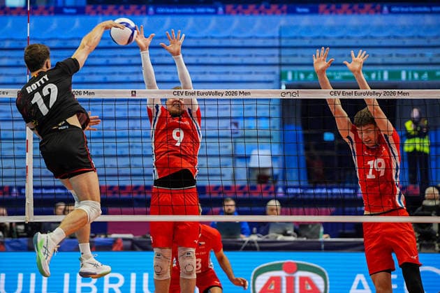 Volleyball, Männer, EM, Belgien - Tschechien