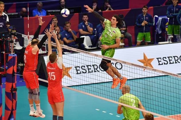 Volleyball, EM, Slowenien - Serbien
