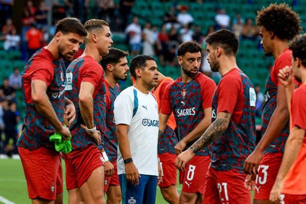 Fußball, Nations League, Portugal - Wales, vor Spielbeginn