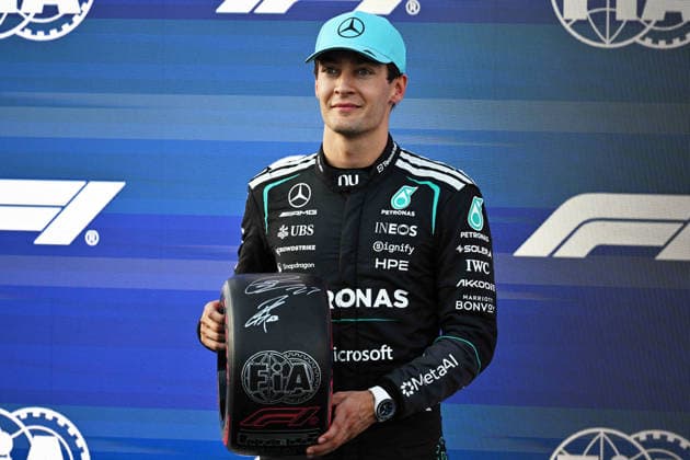 Formel 1, GP Aserbaidschan in Baku, George Russell holt die Pole Position