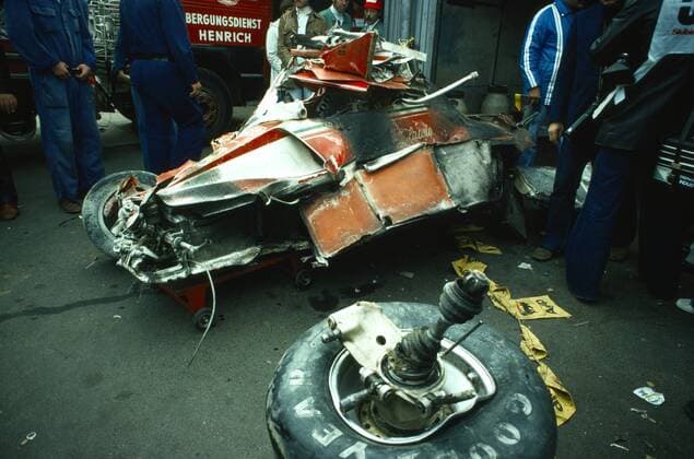 Motorsport, Feuerunfall von Niki Lauda auf dem Nürburgring, 50. Jahrestag am 1. August