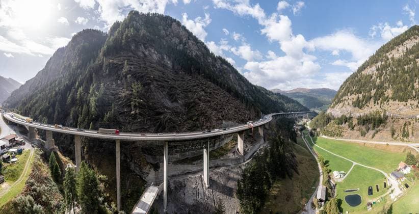 Österreich, Brennerautobahn A13 wird für Demonstration gesperrt - Archivbilder