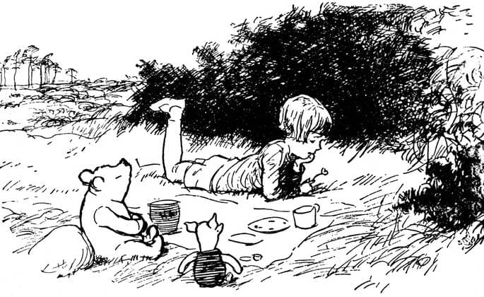 Das erste Buch über Pu der Bär - Winnie-the-Pooh erscheint, 100. Jahrestag am 14. Oktober
