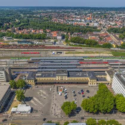 Bayern, Explosion am Hauptbahnhof Augsburg, Archivbilder