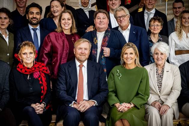 König Willem-Alexander und Königin Maxima beim Mittagessen für hochrangige Gäste in Den Haag
