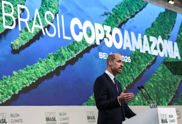 Brasilien, Prinz William bei UN-Klimakonferenz COP30 in Belem