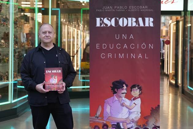 Juan Pablo Escobar präsentiert Comic in Barcelona