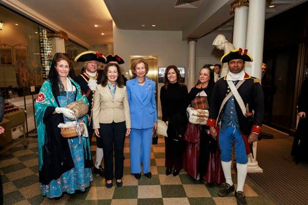 Königin Sofia von Spanien besucht das Queen Sofia Spanish Institute in New York